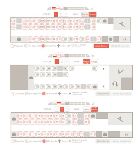 Schéma Plan Des Places Dans Voiture Tgv Inoui Automasites