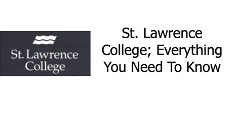 St. Lawrence College; Everything You Need To Know - Schools in Ontario