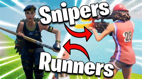 SNIPER Vs RUNNERS CHALLENGE In FORTNITE YouTube