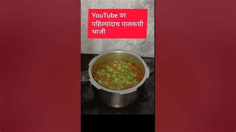 Youtube वर पहिल्यांदाच पालकची भाजी कधीच पाहिली नसेल अशी पद्धत एकदा