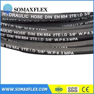 High Pressure Steel Wire Braid SAE100 R6 Hydraulic Rubber Hose China