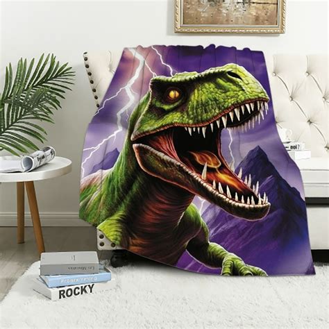 Aristuring T Rex Blanket For Bed Jurassic Throw Blanket For Men