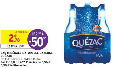 EAU MINÉRALE NATURELLE GAZEUSE QUÉZAC