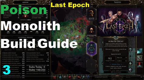 Last Epoch 450K MINION POISON DOT DPS Necromancer Build Guide