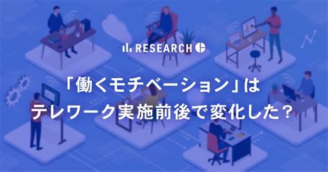 新型コロナウイルス禍における働く個人の意識調査 「働くモチベーション」はテレワーク実施前後で変化した？ 仕事の「全体像の把握」や「重要性の実感