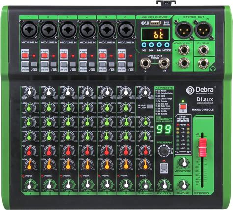 Buy D Debra DI 8UX Professional Mixer Audio With 99 DSP Digital Effects