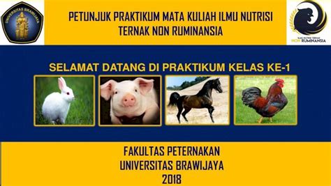 Pdf Petunjuk Praktikum Mata Kuliah Ilmu Nutrisi Contoh Kita Ingin