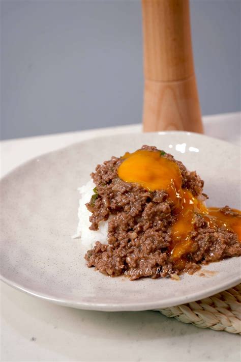 Cantonese Ground Beef Rice With Egg — Villett Ts Kitchen