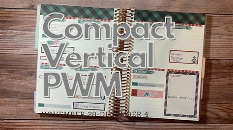 PLAN WITH ME Erin Condren Compact Vertical Planner YouTube