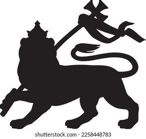 Lion Judah Rastafarian Reggae Symbol Vector Stock Vector (Royalty Free ...