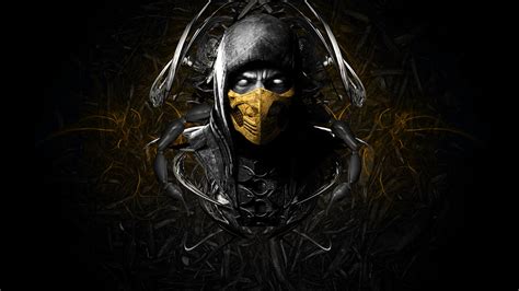 Online Crop Mortal Kombat Scorpion HD Wallper HD Wallpaper