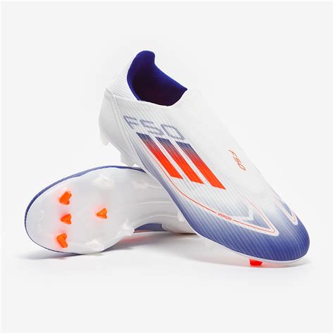 Adidas F50 League Laceless Firm Ground Mixed Ground Ftwr White Solar