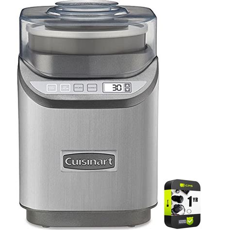 Cuisinart Ice 70 Electronic Ice Cream Maker Brushed Chrome Bundle With