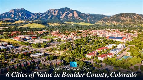 6 Cities of Value in Boulder County, CO – The Pinnacle List