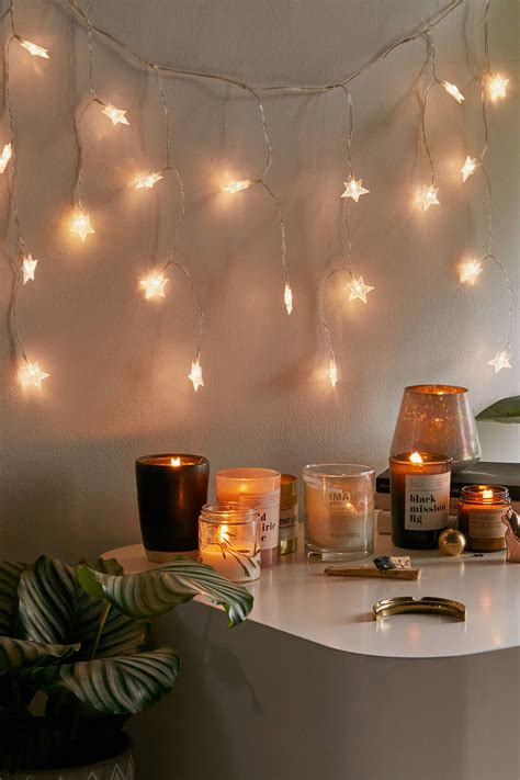 Apartment String Lights In Living Room