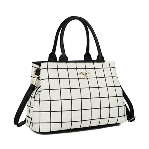 Textured White Hobo Bag For Women E2o Fashion