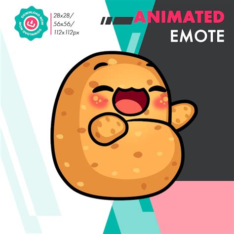 Animated Potato Laugh Emote Cute Potato Lol Emote For Twitch Youtube