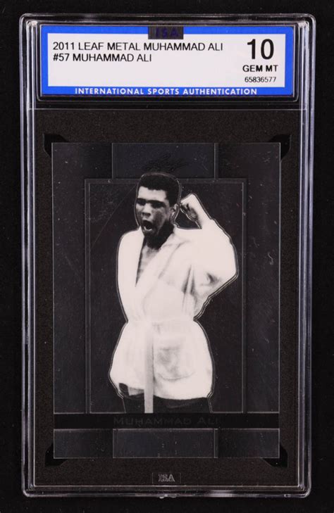 Muhammad Ali Leaf Muhammad Ali Metal Isa Pristine Auction