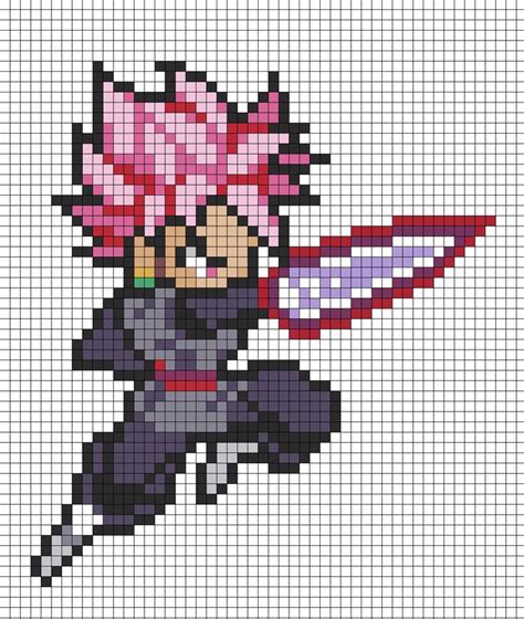 Black Goku Pixel Art Dibujos En Cuadricula Dibujos Pixelados Ima ...