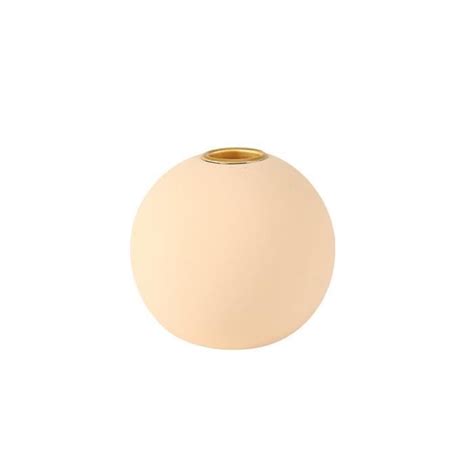 Bougeoir C Ramique Boule D Sert Rose X Cm Nude Cdiscount Maison