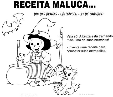 Atividades Dia Das Bruxas Halloween Exerc Cios E Desenhos Pintar