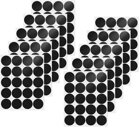 Amazon YIKIADA Black Dot Stickers 2 Inches Vinyl Self Adhesive