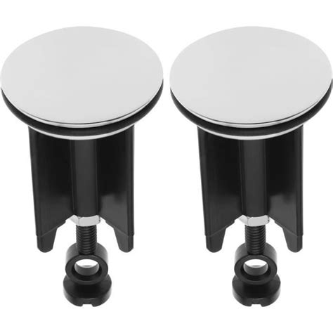 Lot De 2 Bouchons De Lavabo Pop Up De 40 Mm À Hauteur Réglable En