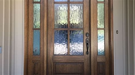 Front Door With Clear Glass Sidelights - Glass Designs