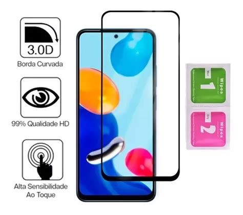 Película De Vidro 3d Redmi Note 7 8 9 10 10s Tela Inteira Mercadolivre