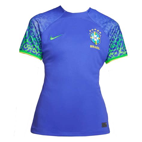 Camiseta De Futbol Replica Copa Mundial Brazil Visitante De Mujer