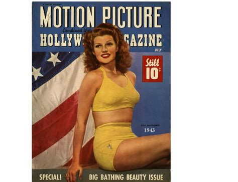 Sexy Pinup Girl Rita Hayworth 1943 Refrigerator Tool Box Magnet Man