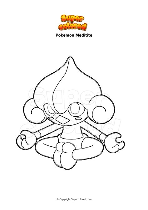 Dibujo Para Colorear Pokemon Meditite Supercolored The Best Porn Website