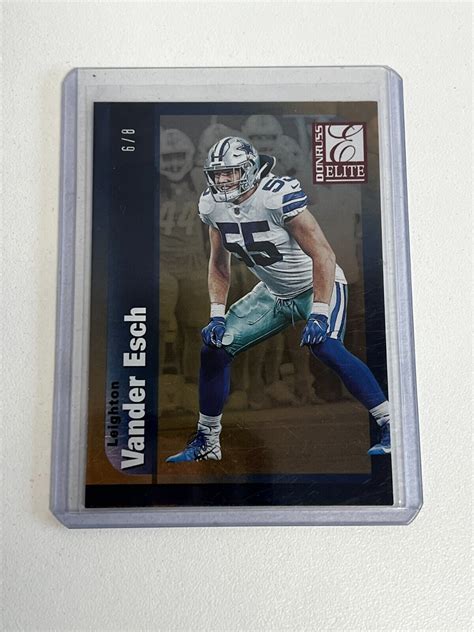 Leighton Vander Esch 2019 Panini Donruss Elite Ed 6 8 EBay