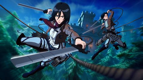 Fortnite pone fecha a las skins de Eren, Levi y Mikasa de Attack on Titan