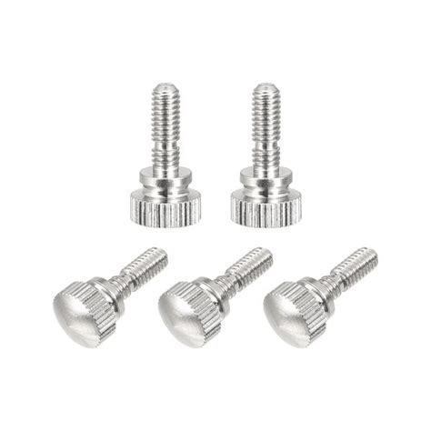 Knurled Thumb Screws M4x12mm Slotted Thread Shoulder Bolts Grip Knobs