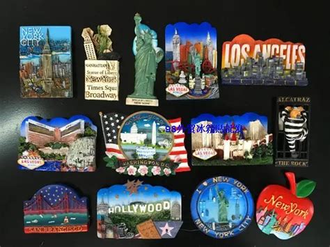 United States Las Vegas Souvenirs New York San Francisco 3D Fridge ...