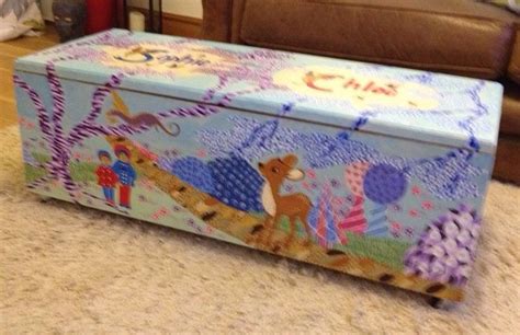 Toy Box Commission Just Finished Hand Painted And Glazed From A Plain