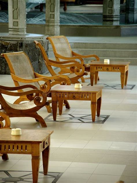 Chairs In A Resort Mauritius Stock Image Image Of Shandrani Tiles