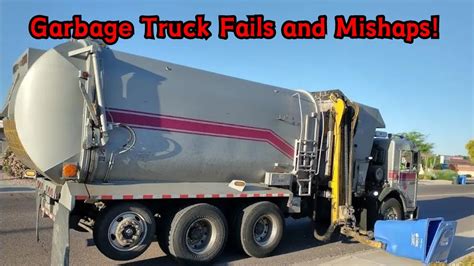 Garbage Truck Fails And Mishaps Youtube