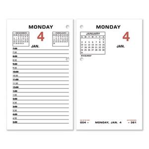 At-a-Glance Two-Color Desk Calendar Refill - AAGE01750 - Shoplet.com