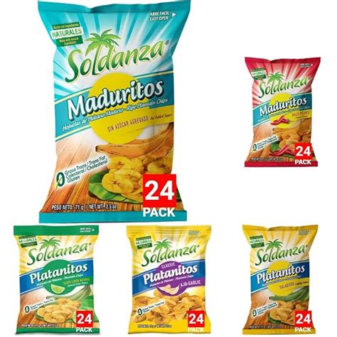 Amazon Soldanza Plantain Chips Bulk Variety Pack X Salted