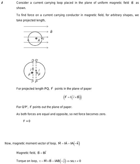 A Current Carrying Closed Loop Is Placed In A Plane Of Uniform Magnetic