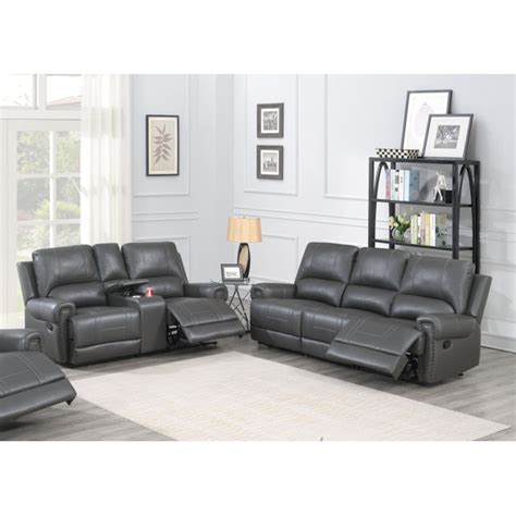 Red Barrel Studio Piece Faux Leather Reclining Living Room Set Wayfair