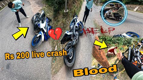 Live Crash Bike Totally Loss Sunday Ride Gonna Wrong Accident