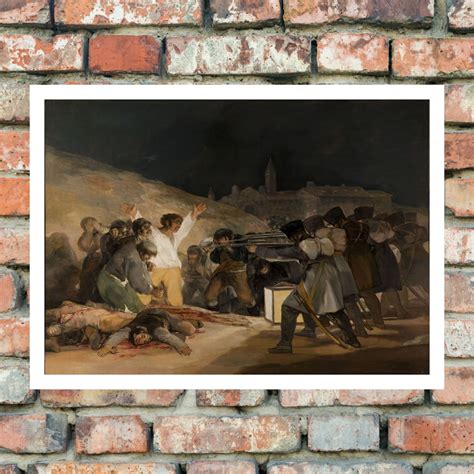 Francisco Goya Painting Print The Third Of May 1808 Painting Etsy