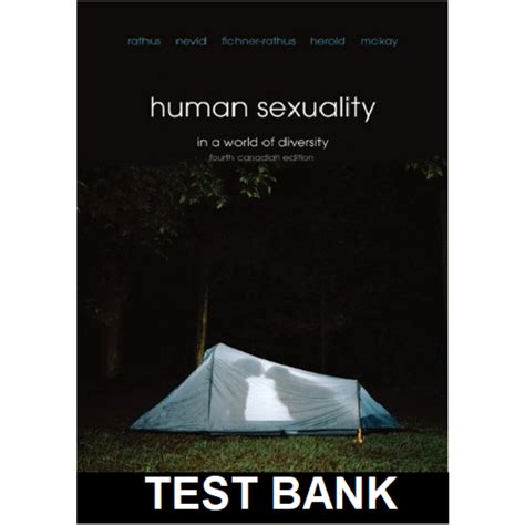 Human Sexuality In A World Of Diversity Fourth Canadian 4th Edition By