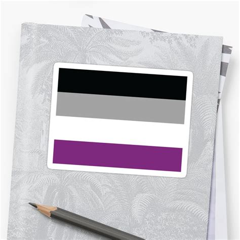 Asexual Pride Flag Stickers By Showyourpride Redbubble