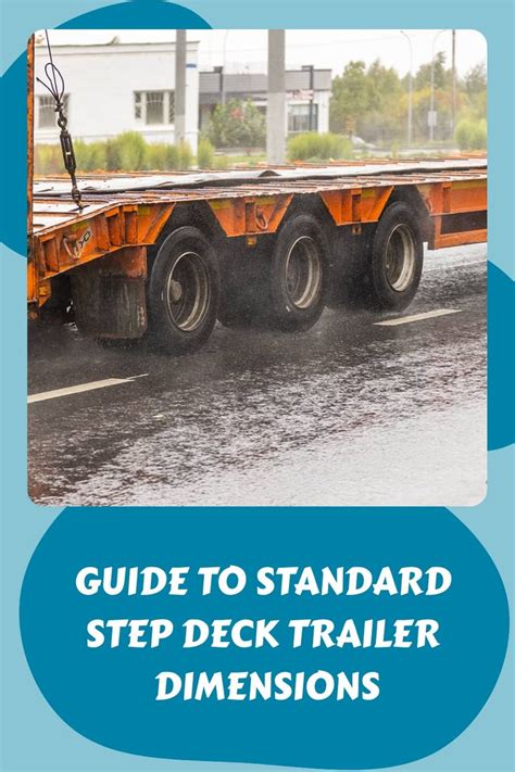 Guide to Standard Step Deck Trailer Dimensions | Deck, Trailer, Flatbed ...