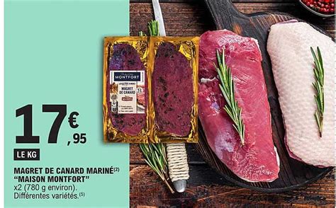 Promo Magret De Canard Marin Maison Montfort Chez E Leclerc