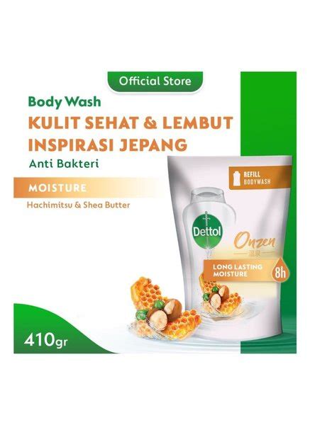 Jual Dettol Body Wash Onzen Honey Anti Bakteri 410gr Sabun Mandi Cair